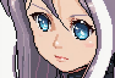 pixel art, 1girl, cute, close up, close up of face