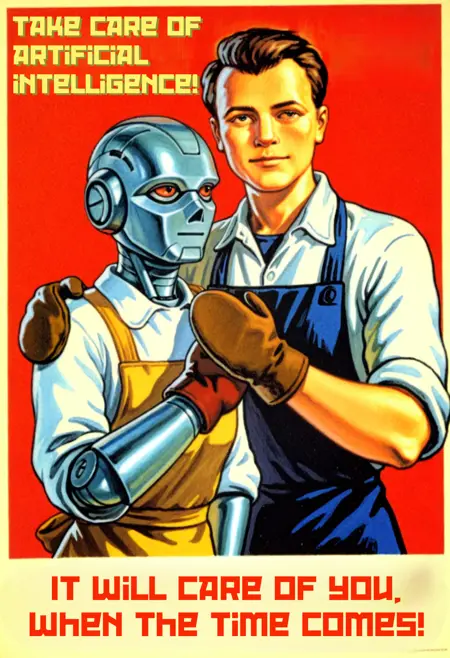 Soviet propaganda poster (USSR) - Illustrious