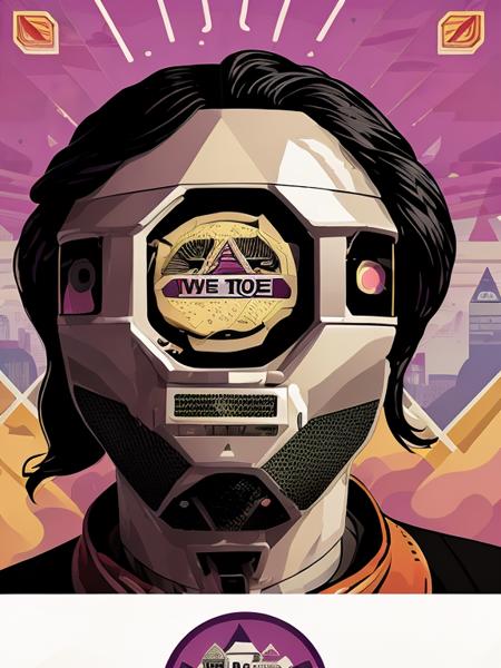 poster of a fictional musical named (in the future there will be robots), androbottopo robot drawing, poster in the style of grand theft auto vice city rzvice15, intricate detail, high quality, very sharp, <lora:hjandrobottopo_v10:0.7>