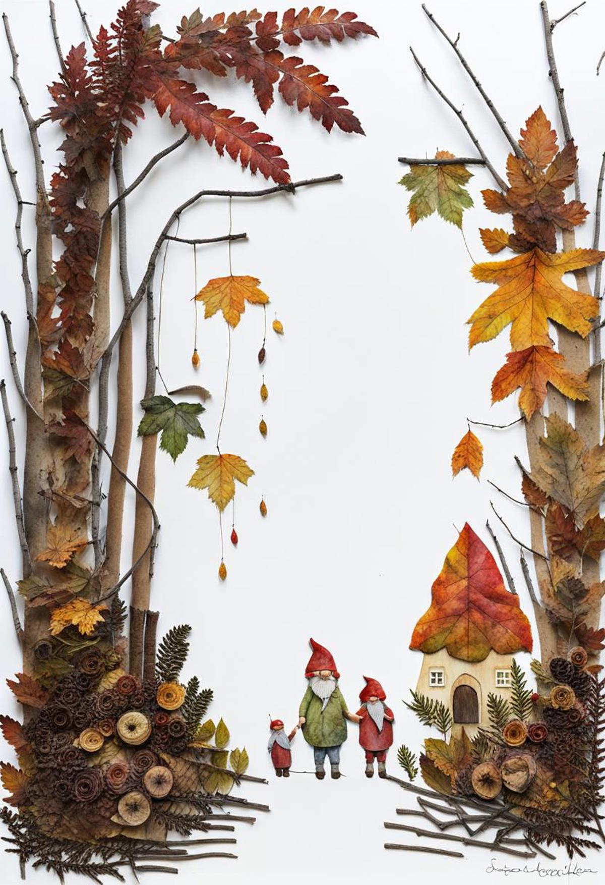 Fall leaf craft. SDXL image by Eloyse