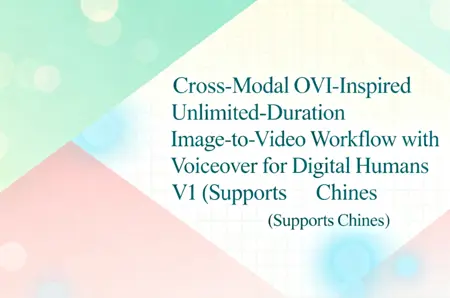 Cross-Modal OVI-Inspired Unlimited-Duration Image-to-Video Workflow with Voiceover for Digital Humans V1 (Supports Chinese)