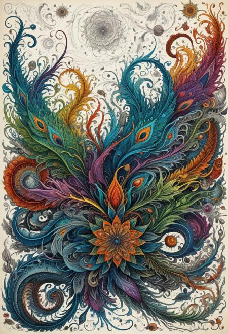 Finely detailed vector illustration, biological observations , ultra realistic quality, interwoven pattern, white background, hyperdetailed, intricately detailed,  triadic colors,fantastical,intricate detail,splash screen,complementary colors, fantasy concept art, 8k resolution, masterpiece, ink on old paper, calligraphy,