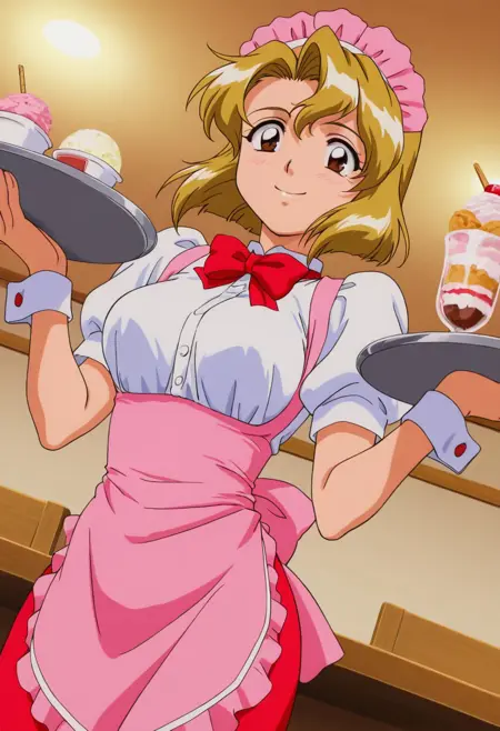 Ayumi Saikiyou  (waitress) - Magical Kanan (Illustrious)