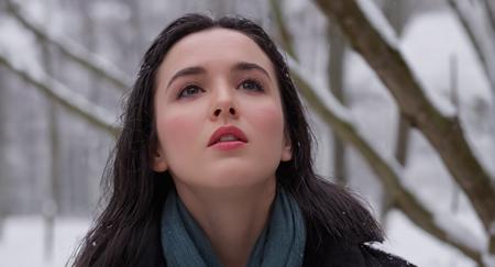 cinematic film still of  <lora:Cinematic Vintage Hollywood Film Style:1> sharp detailed, 
dramatic light,  1girl, solo, black hair, closed mouth, upper body, outdoors, blurry, from side, tree, lips, wet, profile, depth of field, blurry background, looking up, snow, rain, realistic, nose, branch, wet hair, looking afar , Cinematic Vintage Hollywood Film Style, shallow depth of field, vignette, highly detailed, high budget, bokeh, cinemascope, moody, epic, gorgeous, film grain, grainy