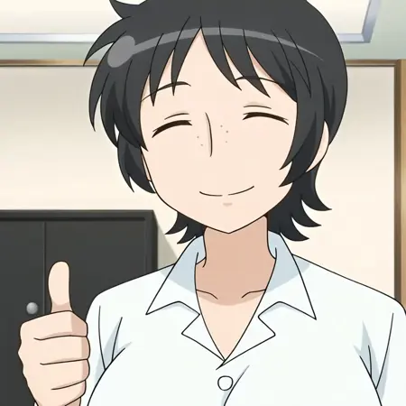 Aki Tsukino (月野 亜紀) - kotoura-san (琴浦さん) | by quazar | COMMISSION