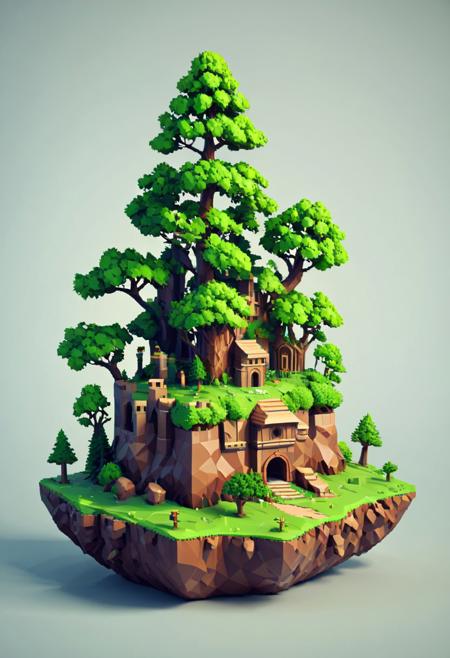 masterpiece, amazing quality, best quality, ultra-detailed,
apxlz, floating island, fantasy castle, trees, 
Low poly, minimalism, Polygonal shapes, geometric designs, three-dimensional model, Clear and bright shadows creating depth and volume, Simple and well-defined geometric shapes, Absence of small details and textures, simplified forms, Clean and modern,
flat, vibrant colours,
abstract Japanese background,
highly detailed digital painting, surrealistic digital artwork, best lighting,