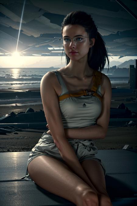 (masterpiece, best quality:1.3)
<lora:add_detail:0.7> <lora:epi_noiseoffset2:1> <lora:MamaDS:0.8>
MamaDS, 1girl, solo, long hair, black hair, glasses, sitting at an abandoned beach, looking to the sky, at the ocean, at night, reflections, dreamy, atmospheric, golden hour, cinematic lighting, 8