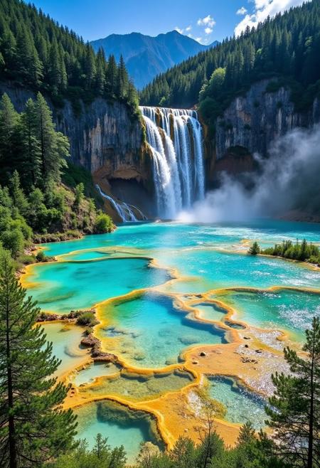 DP_Jiuzhaigou Scenery_Landscape Image Generation v1.0