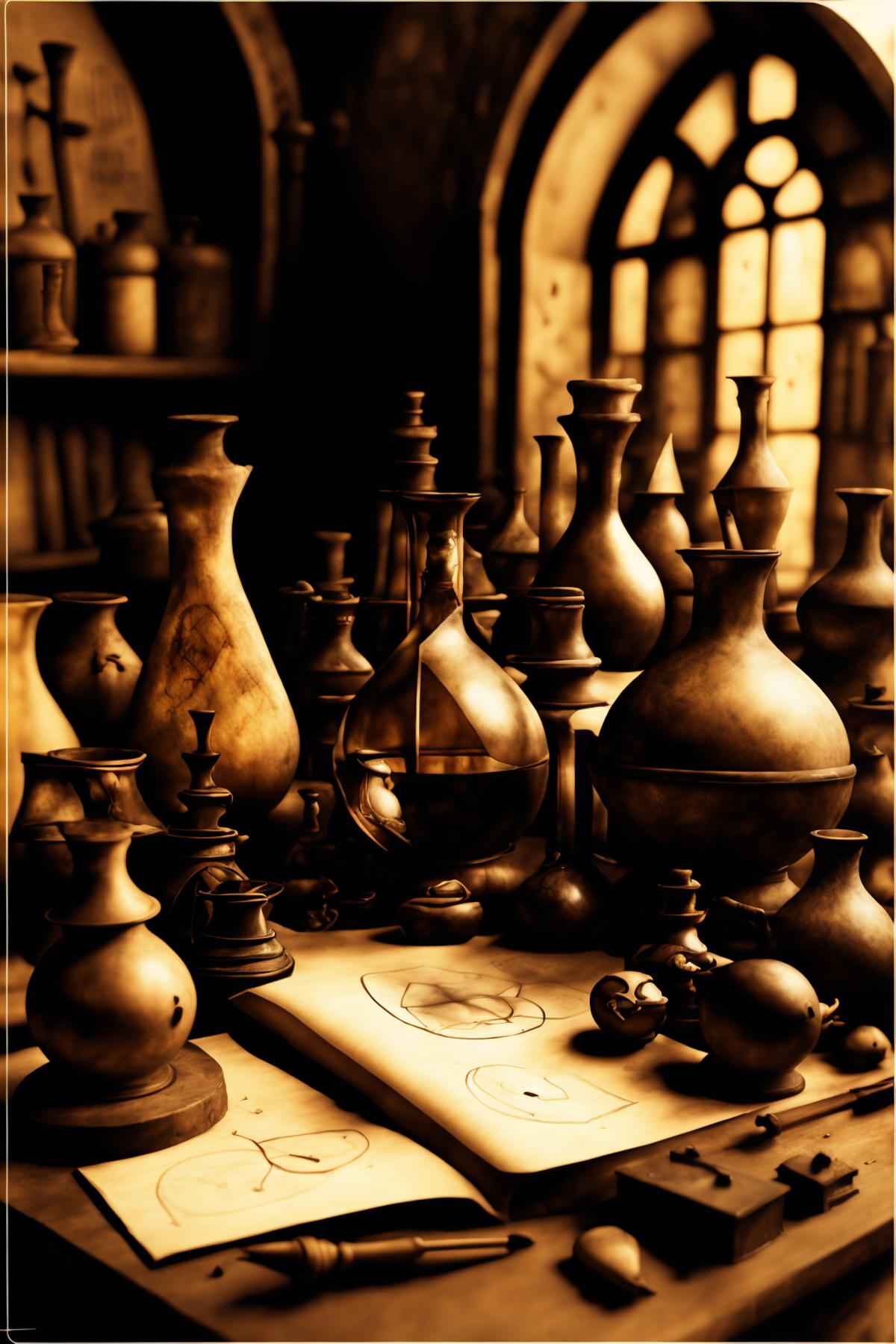 Renaissance Alchemist's Studio image by Ciro_Negrogni