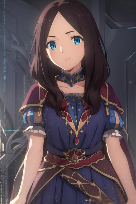 leonardodavinci, <lora:leonardo da vinci babylonia-lora-nochekaiser:1>,
leonardo da vinci, leonardo da vinci \(fate\), long hair, bangs, blue eyes, brown hair, (parted bangs:1.5), smile,
BREAK dress, short sleeves, choker, puffy sleeves, cape, puffy short sleeves, puff and slash sleeves,
BREAK indoors,
BREAK looking at viewer, (cowboy shot:1.5),
BREAK <lyco:GoodHands-beta2:1>, (masterpiece:1.2), best quality, high resolution, unity 8k wallpaper, (illustration:0.8), (beautiful detailed eyes:1.6), extremely detailed face, perfect lighting, extremely detailed CG, (perfect hands, perfect anatomy),