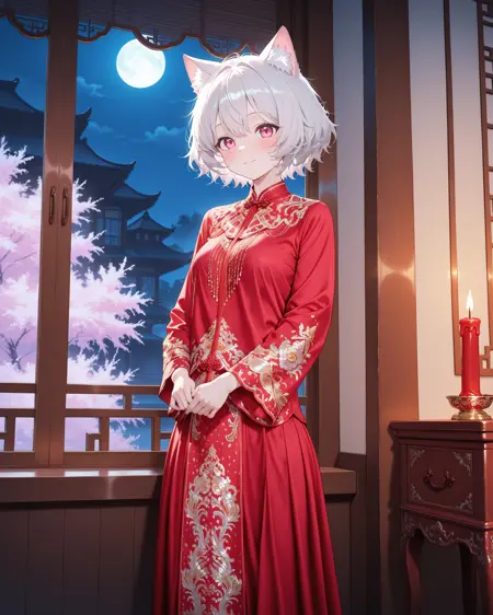 Chinese style wedding dress