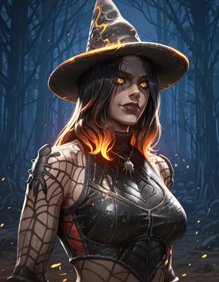 Sable Ward - Fiery Spider Skin (Dead by Daylight)(Illustrious)