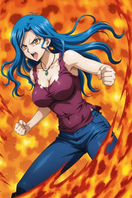 [YUGIOH] [Yu-Gi-Oh!] [Duel Card Character] [Flame-Manipulatress (Manipulator)] [炎を操る者] [Illustrious] [IL]