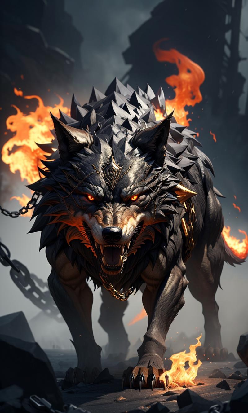 Fenrir (Norse Mythology) image by Wolf_Systems