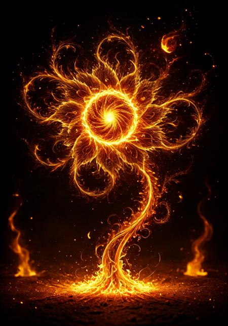 masterpiece, extremely detailed, sharp outlines, high contrast,  fine details, intricate, fantasy,  flamestyle,  fire swirl patterns,  fairy,  energy, fire particles,  intricate background, bokeh, flux-style, Flame_Style-000009<lora:aidmaFluxStyleXL-v0.2.safetensors:0.32000000000000006:0.32000000000000006> <lora:challenge\Pony\Flame_Style-000009.safetensors:0.6000000000000001:0.6000000000000001>