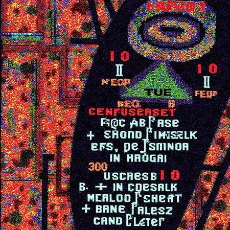 asciiblok - paper typo abstract art