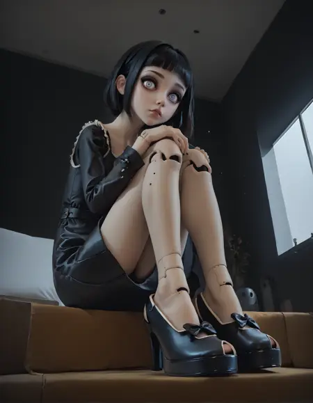 TUK Rewind - Slingback Peep Toe Platform Heels