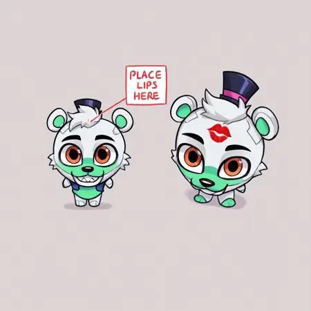 "Place lips here" (Concept) | LoRA [IL]