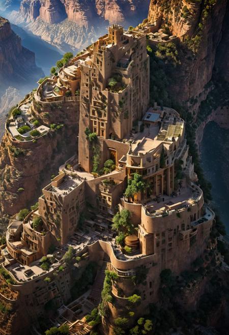 (The colonial city of the future, in the mist-filled Grand Canyon, on an unknown Earth-like planet, 2 moon on sky, Spaceship flight connects colonies, waterfulls:1.3), (Machu Picchu, a mountain settlement, incredibly spectacular:1.2), (Mario Botta:1.3), (avant-garde, future, reality, science fiction, photorealistic), (modern architecture:1.2), 
(Large Files, Ultra Realistic, 8K, 16k, FHD, HD, VFX, Perfect, Photography, composition, Architecture Sales Photography, Architecture Competition, Ultra High Resolution, Cinematography, High Resolution Image:1.1), (dramatic lighting, direct sunlight, ray tracing, clear shadow:1.2),  (real landscape:1.1), (blurred background:1.0), (urban background, more_details) ,
ac_neg1, great lighting, clear, hillscastel, extrusionbuilding, vertical