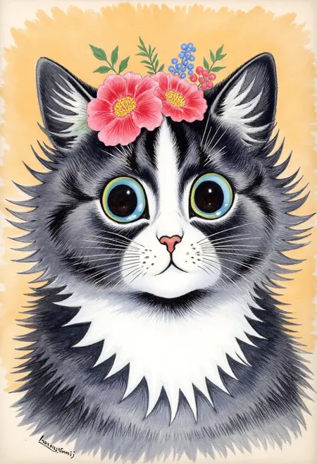 Louis Wain style - FLUX