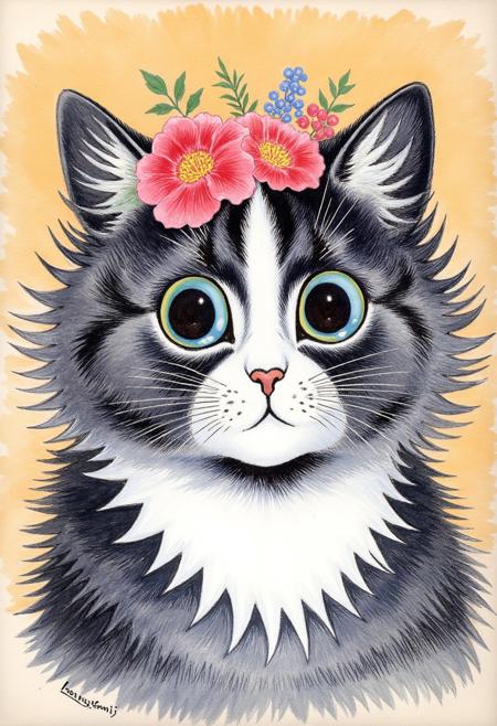 Louis Wain style - FLUX v1.0