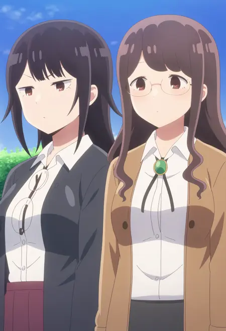 Toubaru-sensei (桃原先生) and Miyahira-sensei (宮平先生) — Aharen-san wa Hakarenai (阿波連さんははかれない) [Two Character LoRa]