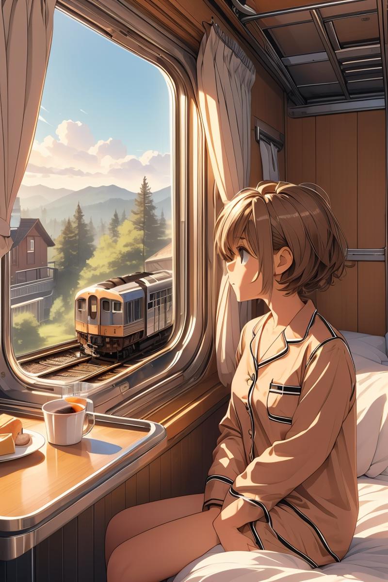 girl like train roomette image by MarkWar