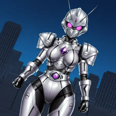 Iridian Armor | AI-Assisted Original Tokusatsu-style Armor (IL)