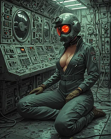 Retro Sci-Fi Control Room SDXL/Illustrious v2.0