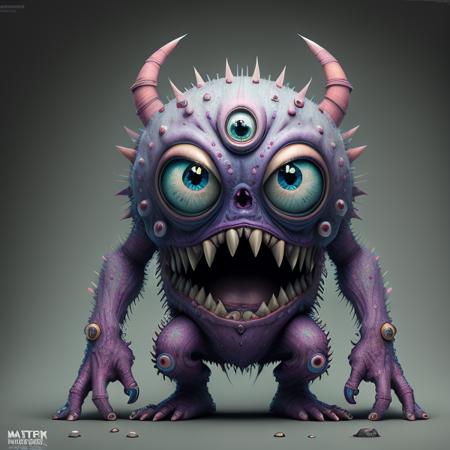 A fantz monster, ultra detailed, creative design,   <lora:Small_monster:1>