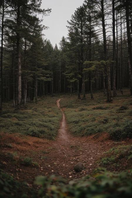 raw photo, a sunset landscape, Valdivian temperate forests, Chilean forest,  cozy, photorealistic, high detailed texture, 8k uhd, dslr, soft lighting, high quality, film grain, Fujifilm XT3, Sony A7 IV, highly detailed photography, (muted colors, cinematic, dim colors, soothing tones:1.2), vibrant, insanely detailed, hyperdetailed, (dark shot:1.2), (vsco:0.3), (intricate details:0.9), (hdr, hyperdetailed:1.2) (highest coherency: 1.39) (highest quality: 1.39) (rule of Thirds) (award winning) (breathtaking) (masterclass) (vibrant color: 0.79) (overcast)