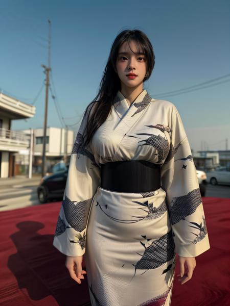 kimono, sexy
(gigantic_breast:1.2), (masterpiece), best quality, perfect face, 1girl, <lora:Cherprang-02:1.6> make eye contact, reaching hands best quality,[masterpiece],((beautiful:0.75) cute girl:0.75),Professional,photo_(medium),ultra-fine painting,1girl,black hair,(front:1.3),(standing:1.3),sky,<lora:add_detail:1.0>