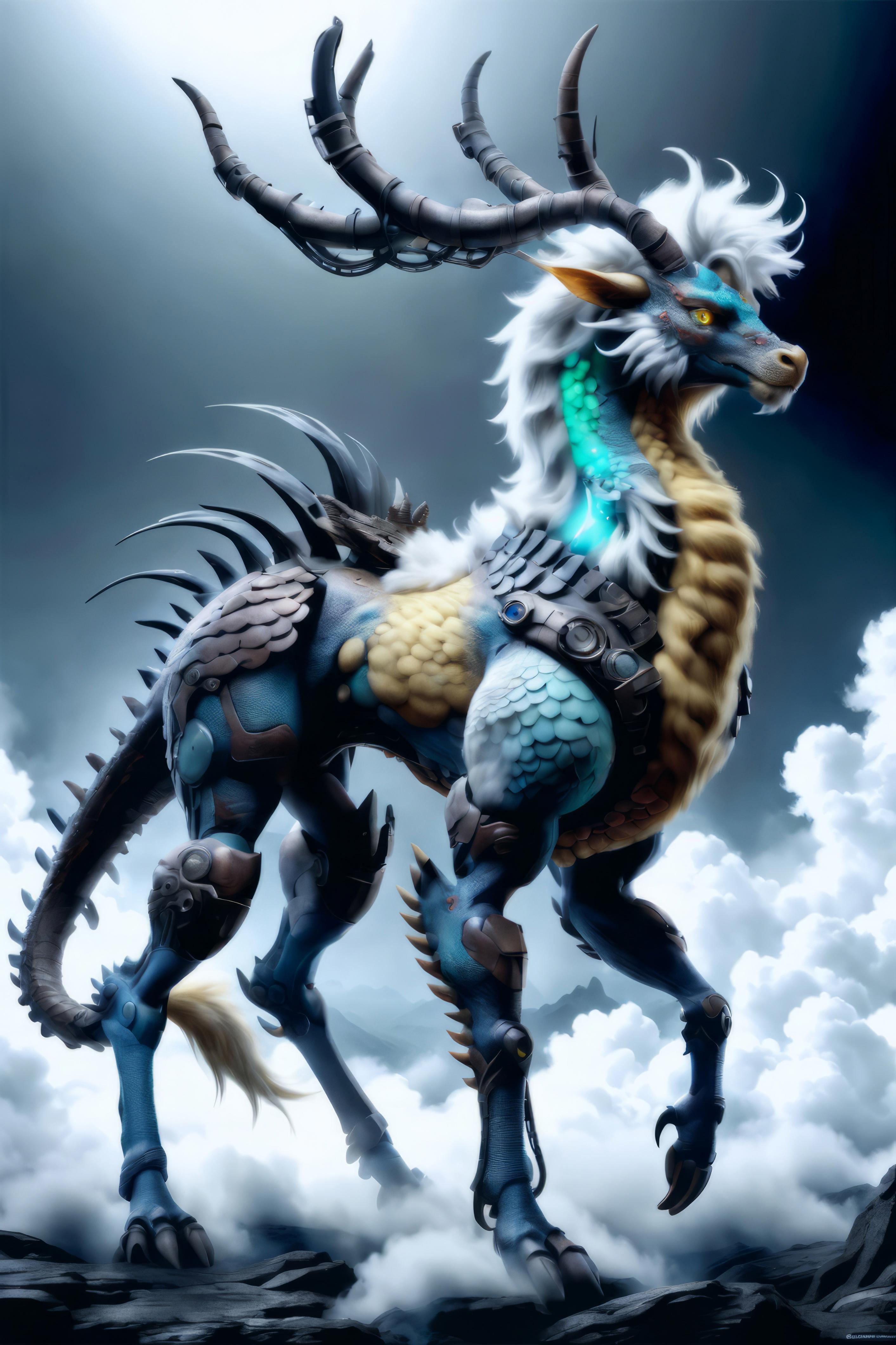 PAseer-SDXL-<Legend of the Beasts in ShanHai>-QiLin image by Aseer