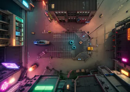 Table Rpg / D&D Maps - Futuristic City (Op3)