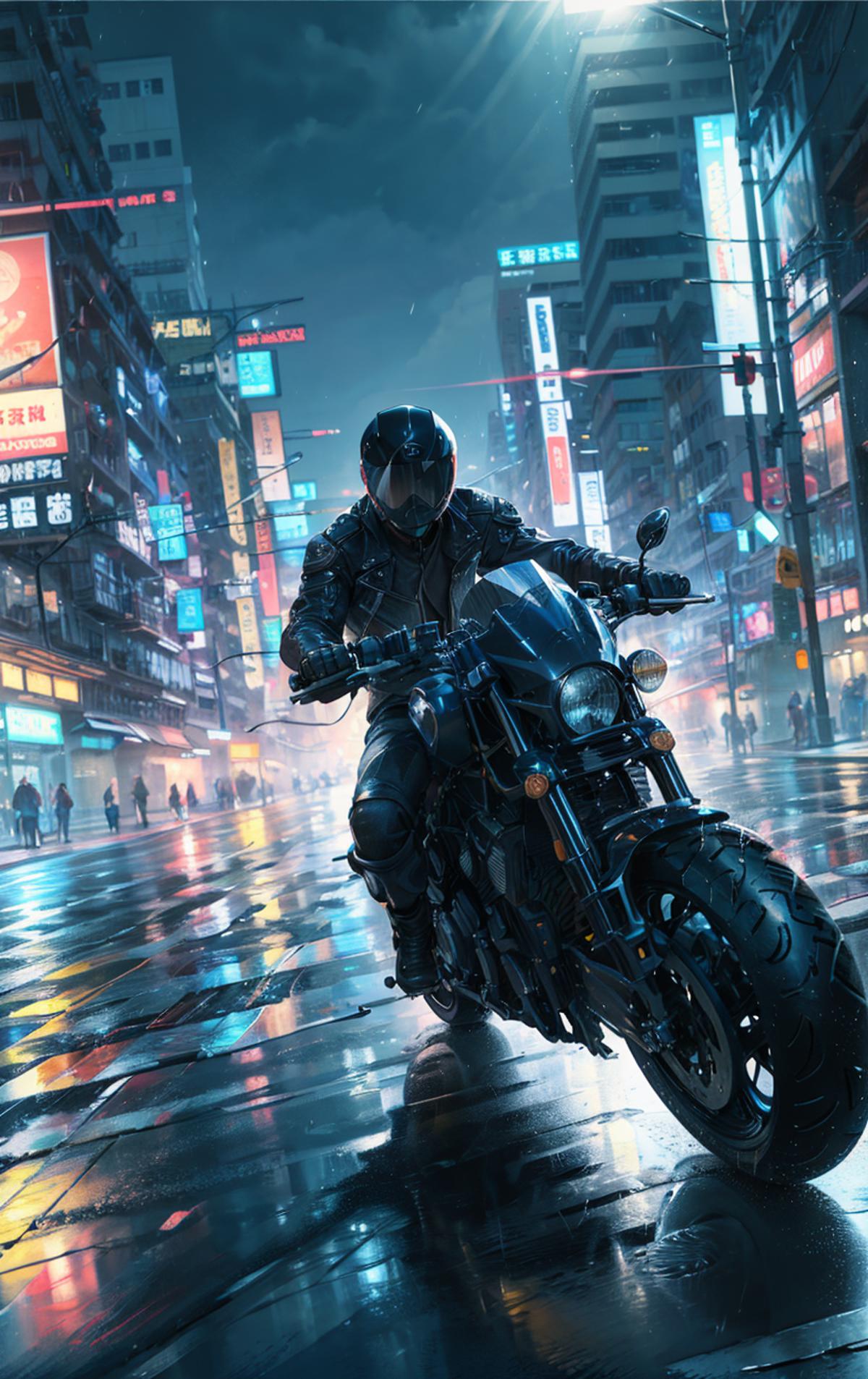 绪儿-摩托少女 xuer future motorcycle image by nuaion