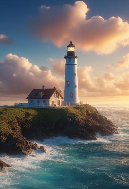 professional 3d model of ocean,lighthouse ,
an ethereal glowing ocean, with gentle waves, glowing creatures, tranquil ambiance, hidden beauty,
a serene cloudscape, with fluffy white clouds, gentle winds, and a brilliant blue sky, offering a sense of peace and tranquility,
aurora borealis atmospheric,
Rainbow after rain Weather,
twightlight ,
epic composition, cinematic,anime,
<lora:add-detail-xl:0.3>,
<lora:游戏概念场景（二次元方向）:1> HEZI,, octane render, highly detailed, volumetric, dramatic lighting