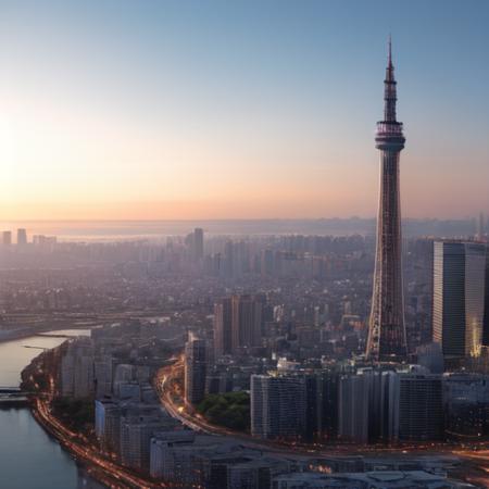 tokyo, sky tree, grand city scape