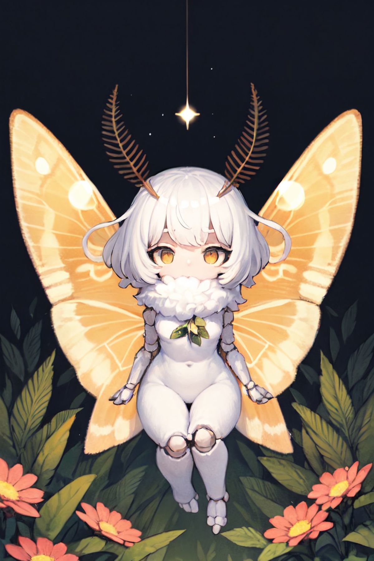 Moth girl concept image by reweik