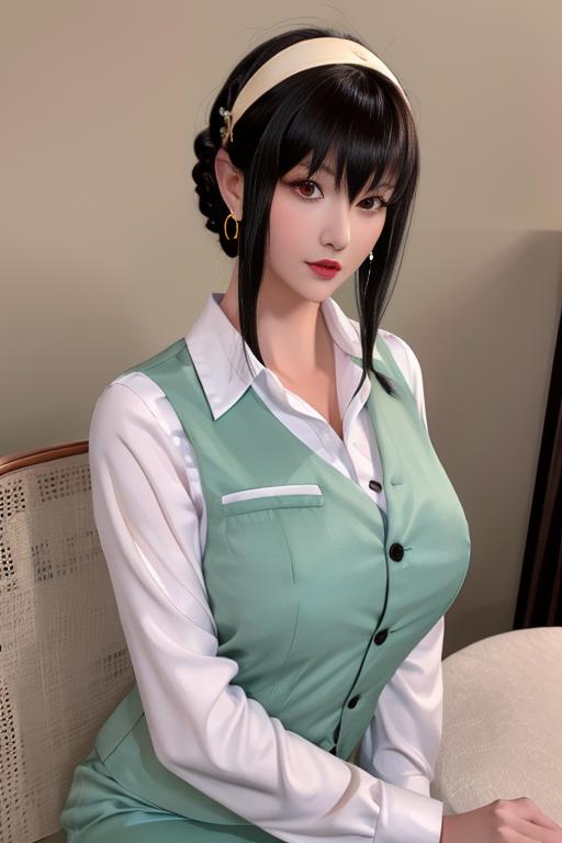 星之迟迟 约尔福杰 职员制服 hoshilily yor forger cosplay image by Thxx