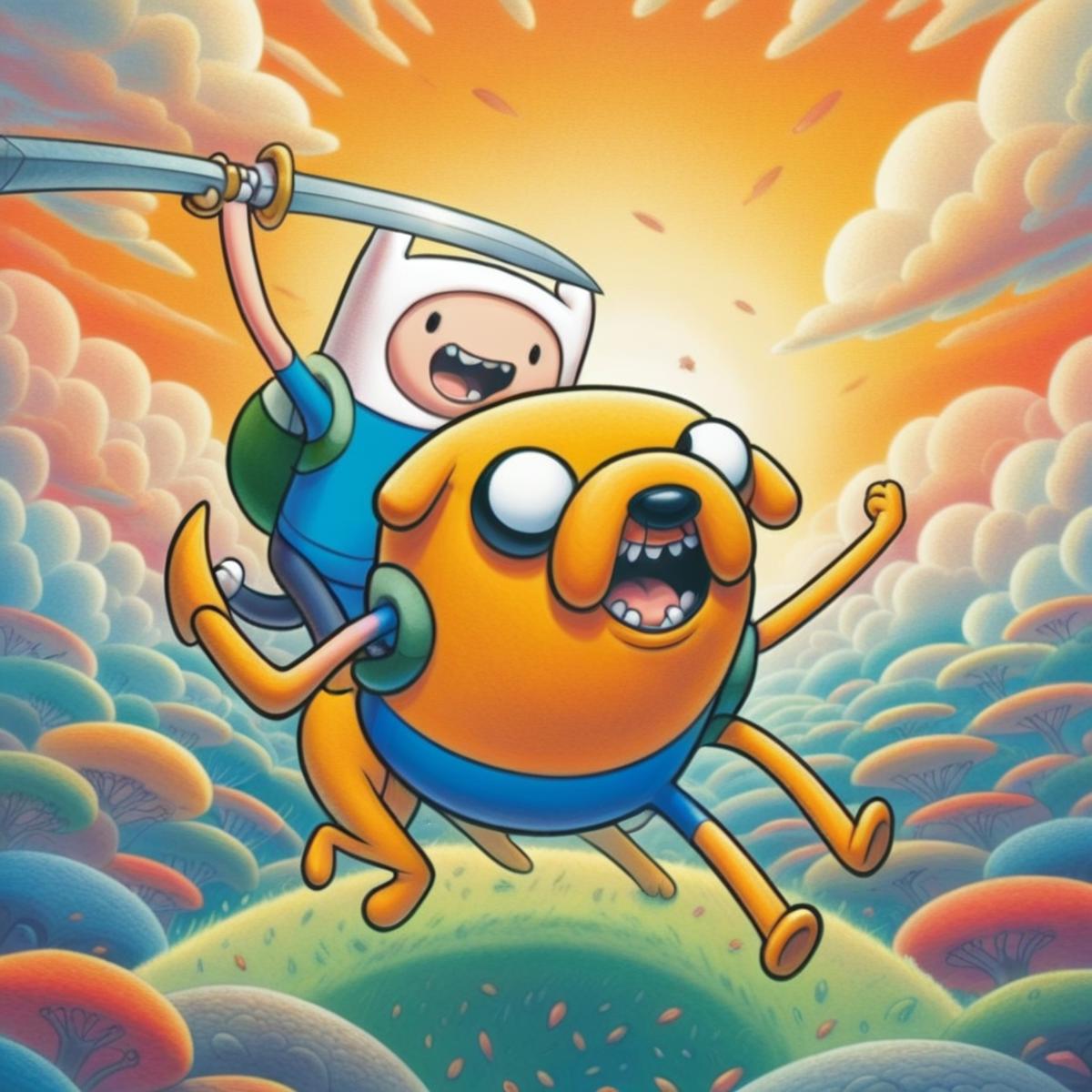 KK | Adventure Time Style SDXL image by kylekennedykk