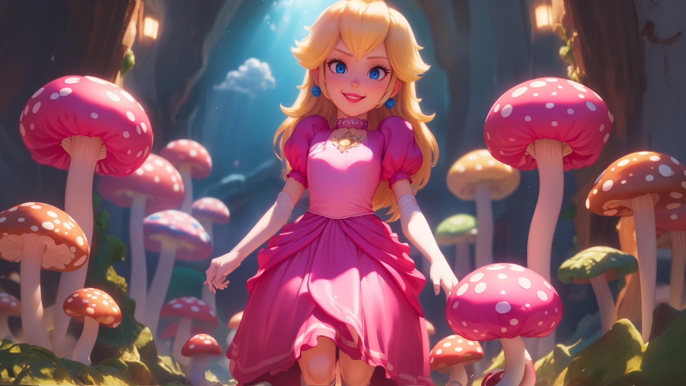 princess peach - The Super Mario Bros. Movie - movie like image by marusame