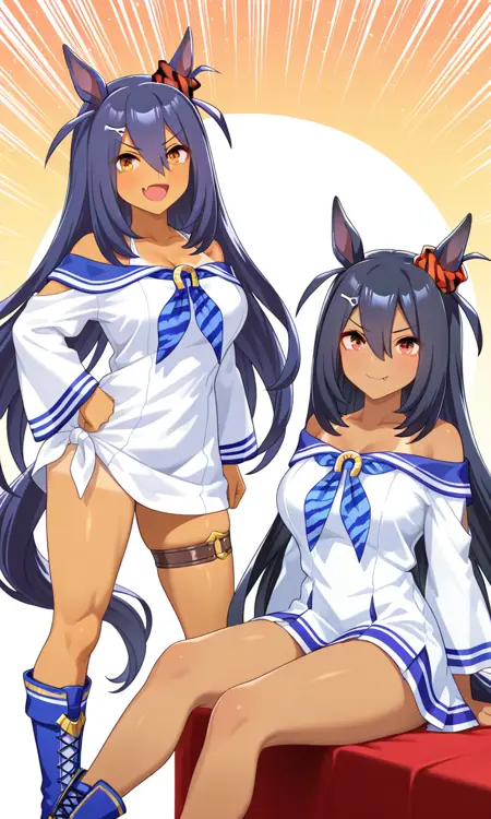 ____IL____Hishi Amazon____umamusume____and various outfits____