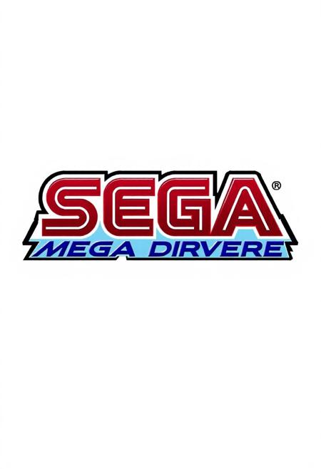 logo sega megadrive in lettrer