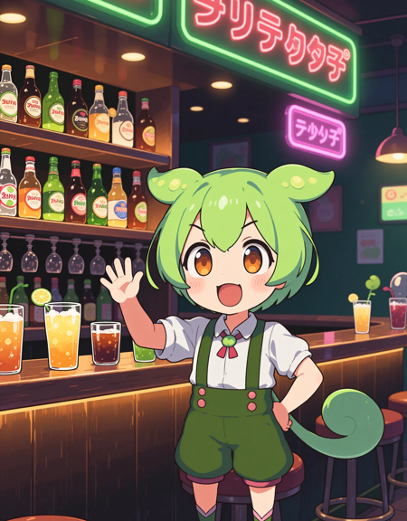 [Qwen image lora] Zundamon (Tohoku Zunko Project) / ずんだもん（東北ずん子プロジェクト） test02