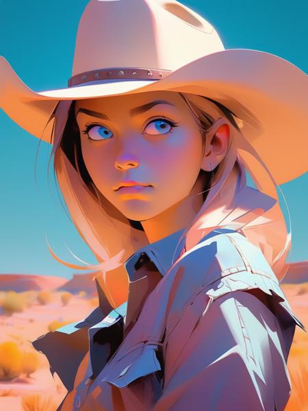 1girl,niji,looking_at_viewer,high saturation,<lora:niji-000008:0.8>,cowboy_shot,