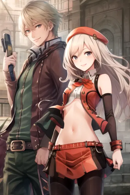 Zephyr x Alisa Ilinichina Amiella (Resonance of Fate x God Eater)