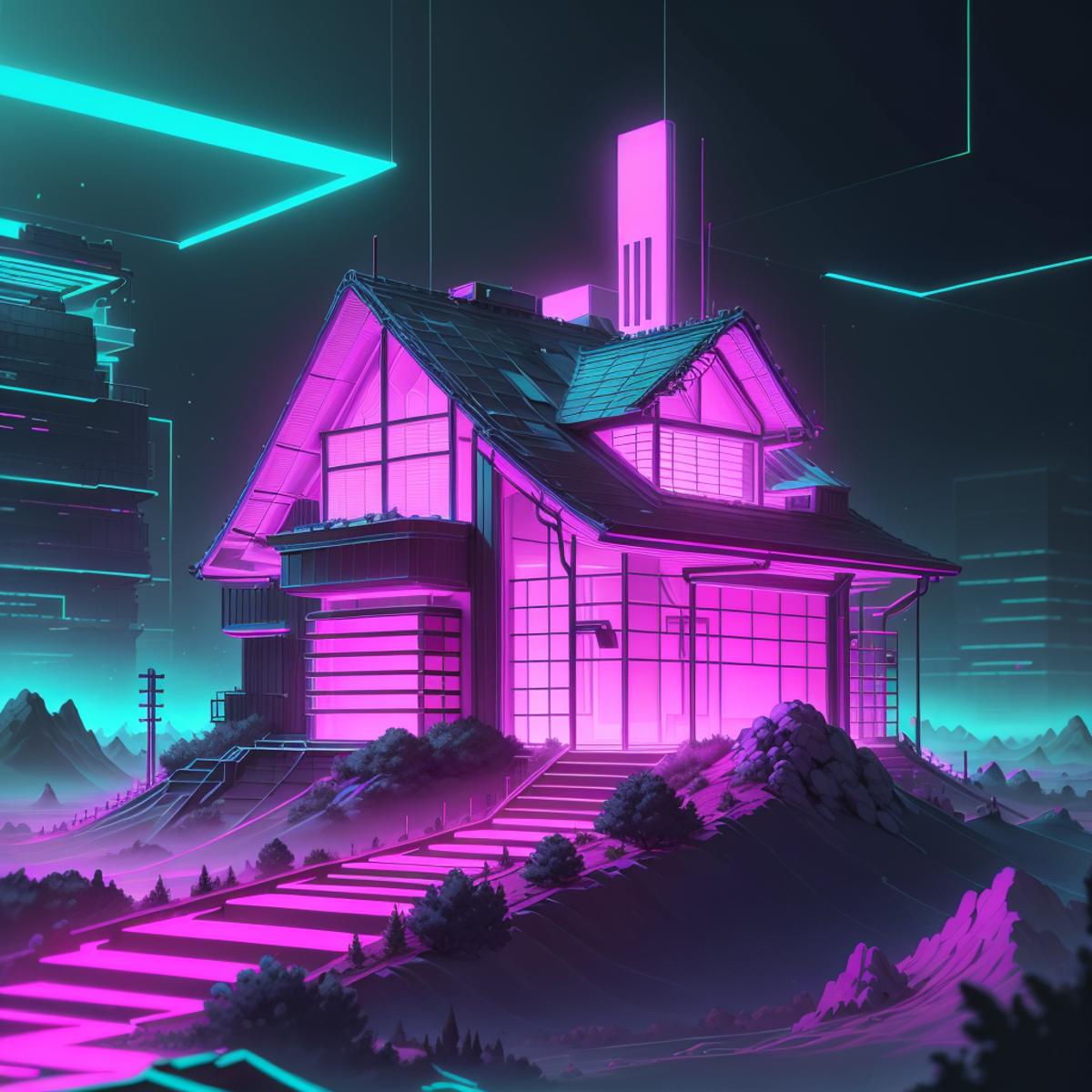 Retrowave Tech - World Morph image by navimixu