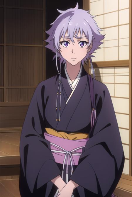 isanekotetsu, <lyco:isanekotetsuv2-lyco-nochekaiser:1>,
isane kotetsu, short hair, braid, purple hair, (purple eyes:1.1), hair braid,
BREAK long sleeves, japanese clothes, kimono, haori, black kimono, hakama, black hakama,
BREAK indoors,
BREAK looking at viewer, (cowboy shot:1.5),
BREAK <lyco:GoodHands-beta2:1>, (masterpiece:1.2), best quality, high resolution, unity 8k wallpaper, (illustration:0.8), (beautiful detailed eyes:1.6), extremely detailed face, perfect lighting, extremely detailed CG, (perfect hands, perfect anatomy),