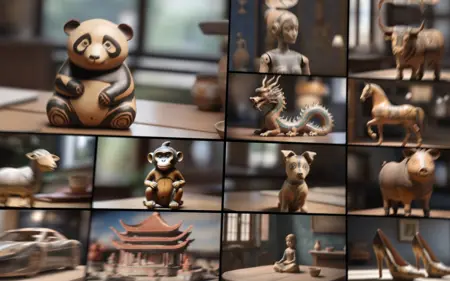 XL Realistic painted pottery art style