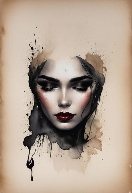 RAW profile photo, close-up, dark atmosphere, masterpiece, cinematic film still of a blonde beautiful woman, detailed eyes,eyeliner, darkred lipstick, black lace turtleneck dress, tack sharp focus on eyes, Sensual, lustful, seductive,  intricate, ultra detailed, 8k, <lora:MS_DitavT_V1_32:0.6>